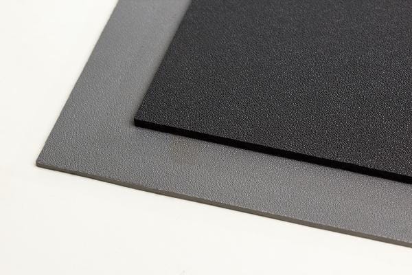 АБС пластик с тиснением черный, лист 1000 x 3000 x 4 мм
