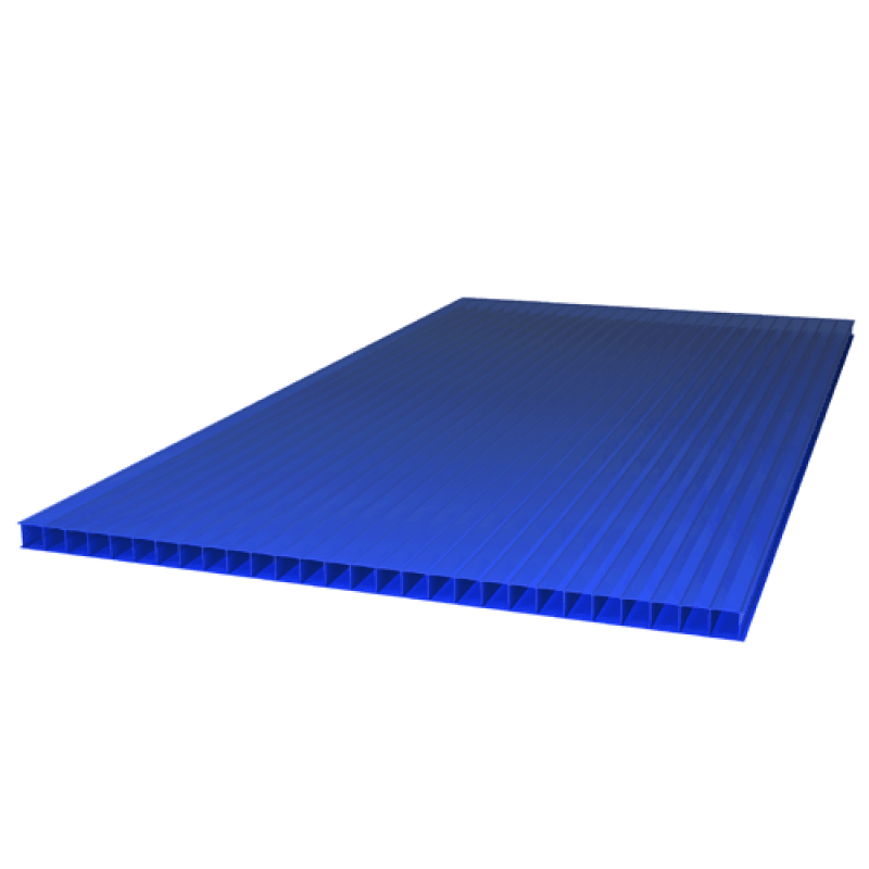 Сотовый поликарбонат 6 мм синий 2,1 x 6 м