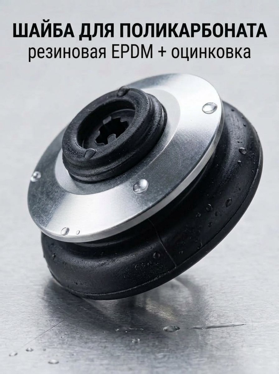 Термошайбы ЕПДМ резина для поликарбоната 25 шт