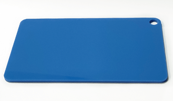 Полистирол голубой глянец, цвет 3503, лист 2000 x 3000 x 2 мм