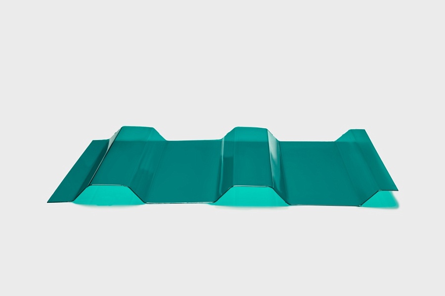 картинка Профилированный поликарбонат МП-20 (У) 0,8 мм бирюза