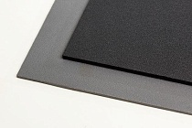 АБС пластик с тиснением черный, лист 1000 x 3000 x 1 мм