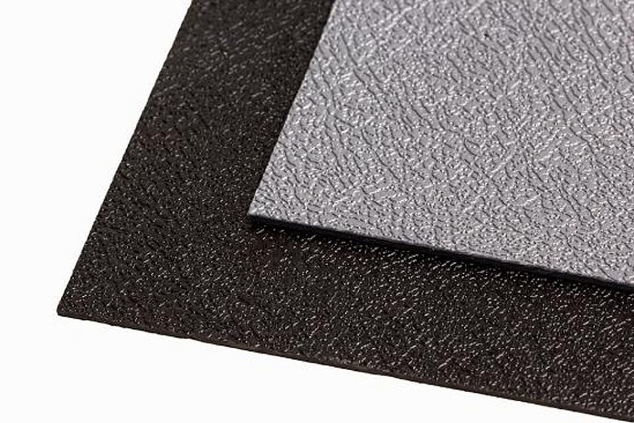 картинка АБС пластик с тиснением серый, лист 1000 x 3000 x 2 мм